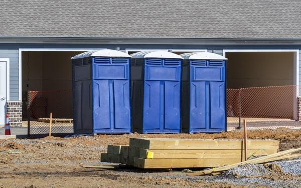 job site portable toilets services our portable restrooms on construction sites once a week, but can also provide additional servicing if needed